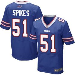 Cheap Takeo Spikes Bills Jersey From China #51 Blue Elite