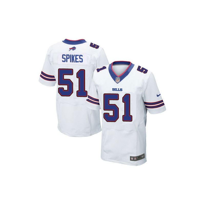 Cheap Takeo Spikes Bills Jersey From China #51 White Elite Cheap Takeo Spikes Bills Jersey From China #51 White Elite