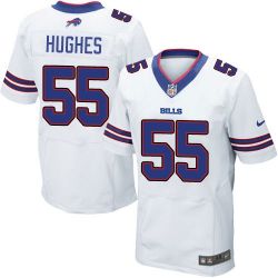 Cheap Jerry Hughes Bills Jersey From China #55 White Elite