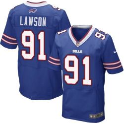 Cheap Manny Lawson Bills Jersey From China #91 Blue Elite