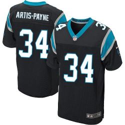 Cheap Cameron Artis-Payne Panthers Jersey From China #34 Black Elite