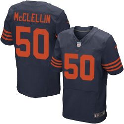 Cheap Shea McClellin Bears Jersey From China #50 Blue Orange Number Elite