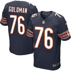 Cheap Eddie Goldman bears Jersey From China #76 Blue Elite
