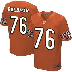 Cheap Eddie Goldman bears Jersey From China #76 Orange Elite