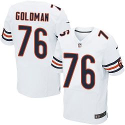 Cheap Eddie Goldman bears Jersey From China #76 White Elite