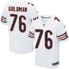 Cheap Eddie Goldman bears Jersey From China #76 White Elite