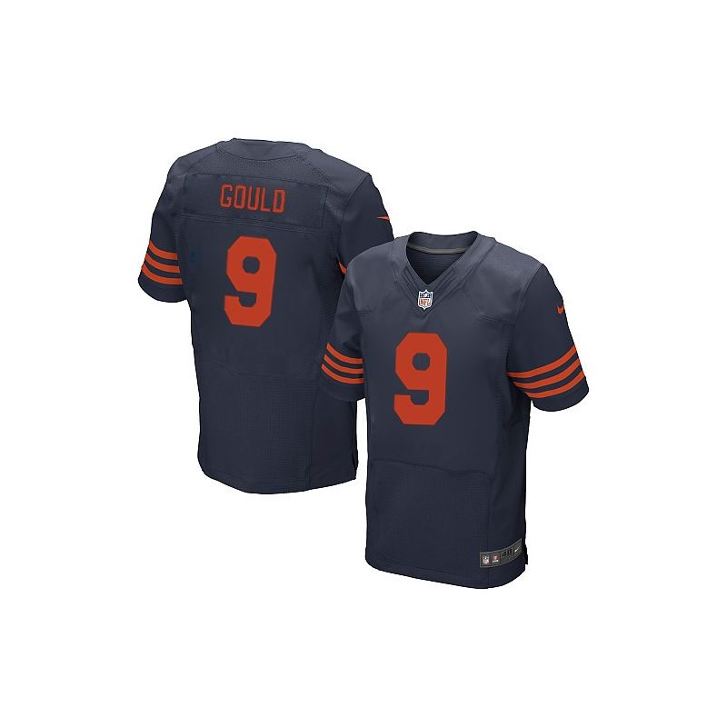 Cheap Robbie Gould Bears Jersey From China #9 Blue Orange Number Elite Cheap Robbie Gould Bears Jersey From China #9 Blue Orange Number Elite