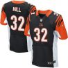 Cheap Jeremy Hill Bengals Jersey From China #32 Black Elite