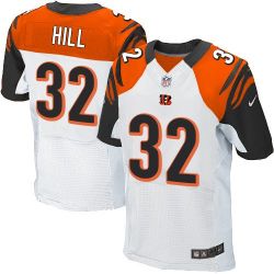 Cheap Jeremy Hill Bengals Jersey From China #32 White Elite
