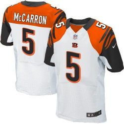 Cheap AJ McCarron Bengals Jersey From China #5 White Elite