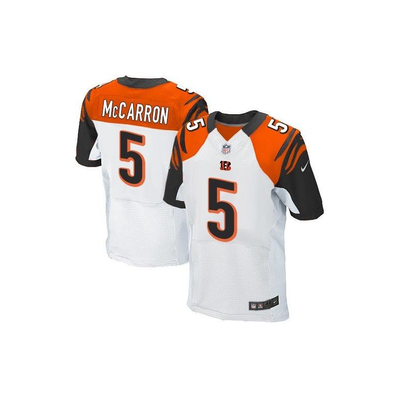 Cheap AJ McCarron Bengals Jersey From China #5 White Elite Cheap AJ McCarron Bengals Jersey From China #5 White Elite