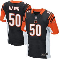 Cheap AJ Hawk Bengals Jersey From China #50 Black Elite