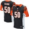 Cheap AJ Hawk Bengals Jersey From China #50 Black Elite