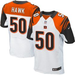 Cheap AJ Hawk Bengals Jersey From China #50 White Elite