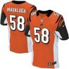 Cheap Rey Maualuga Bengals Jersey From China #58 Orange Elite