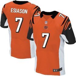 Cheap Boomer Esiason Bengals Jersey From China #7 Orange Elite