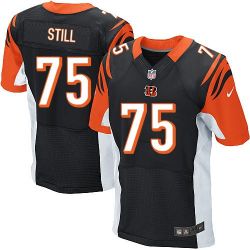 Cheap Devon Still Bengals Jersey From China #75 Black Elite