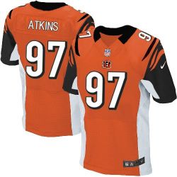 Cheap Geno Atkins Bengals Jersey From China #97 Orange Elite