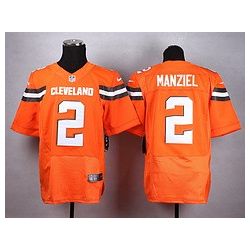 Cheap Johnny Manziel Browns Jersey From China #2 Orange 2015 new Elite