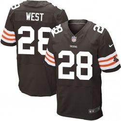 Cheap Terrance West Browns Jersey From China #28 Brown Elite