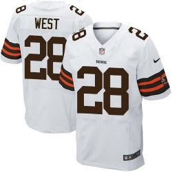 Cheap Terrance West Browns Jersey From China #28 White Elite