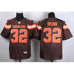 Cheap Jim Brown Browns Jersey From China #32 Brown 2015 new Elite