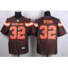 Cheap Jim Brown Browns Jersey From China #32 Brown 2015 new Elite