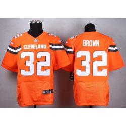 Cheap Jim Brown Browns Jersey From China #32 Orange 2015 new Elite