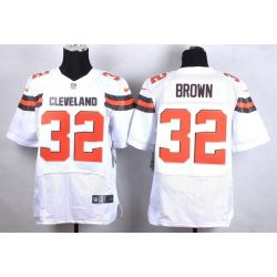 Cheap Jim Brown Browns Jersey From China #32 White 2015 new Elite