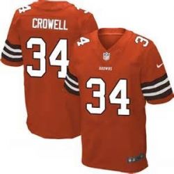 Cheap Isaiah Crowell Browns Jersey From China #34 Orange Elite