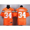 Cheap Isaiah Crowell Browns Jersey From China #34 Orange 2015 new Elite