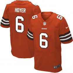 Cheap Brian Hoyer Browns Jersey From China #6 Orange Elite