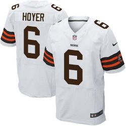 Cheap Brian Hoyer Browns Jersey From China #6 White Elite