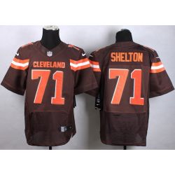 Cheap Danny Shelton Browns Jersey From China #71 Brown 2015 new Elite