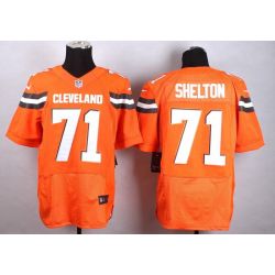 Cheap Danny Shelton Browns Jersey From China #71 Orange 2015 new Elite