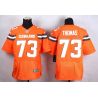 Cheap Joe Thomas Browns Jersey From China #73 Orange 2015 new Elite