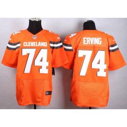 Cheap Cameron Erving Browns Jersey From China #74 Orange 2015 new Elite