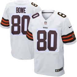 Cheap Dwayne Bowe Browns Jersey From China #80 White Elite