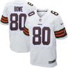 Cheap Dwayne Bowe Browns Jersey From China #80 White Elite
