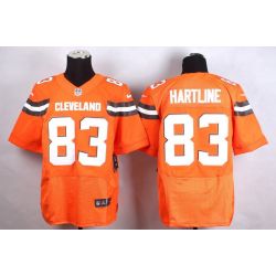 Cheap Brian Hartline Browns Jersey From China #83 Orange 2015 new Elite