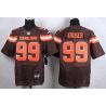 Cheap Paul Kruger Browns Jersey From China #99 Brown 2015 new Elite