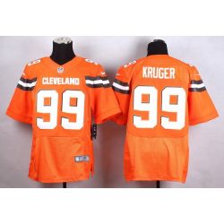 Cheap Paul Kruger Browns Jersey From China #99 Orange 2015 new Elite