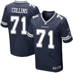 Cheap Lael Collins Cowboys Jersey From China #71 Blue Elite