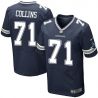 Cheap Lael Collins Cowboys Jersey From China #71 Blue Elite