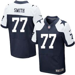 Cheap Tyron Smith Cowboys Jersey From China #77 Blue thanksgiving Elite
