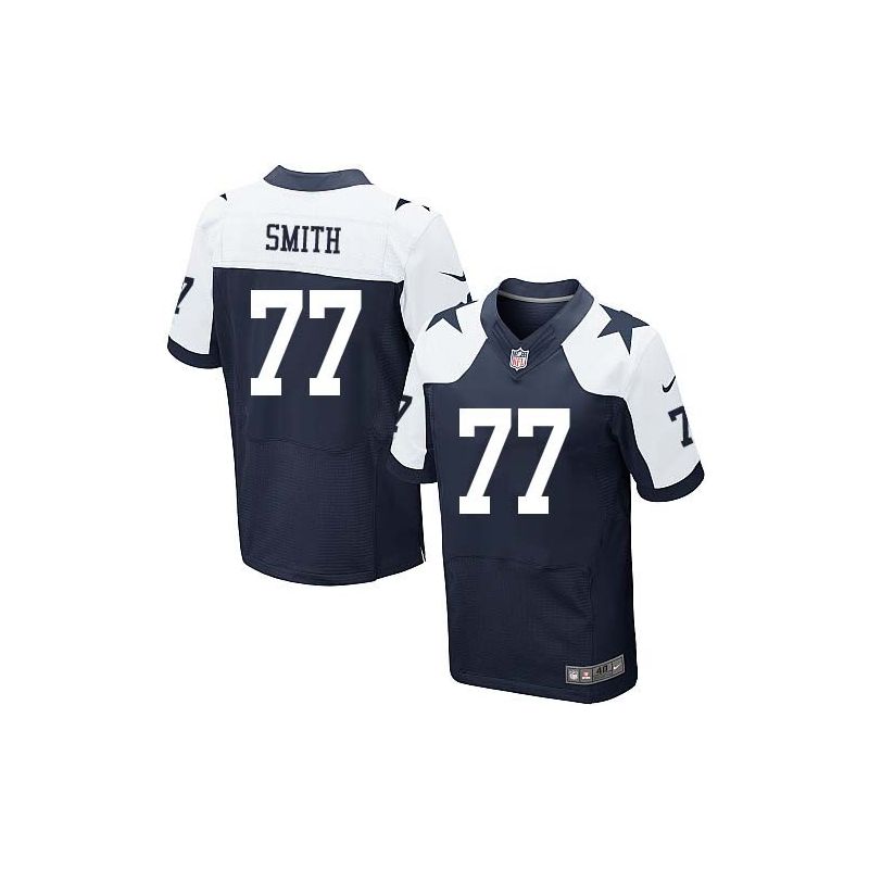 Cheap Tyron Smith Cowboys Jersey From China #77 Blue thanksgiving Elite