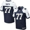 Cheap Tyron Smith Cowboys Jersey From China #77 Blue thanksgiving Elite