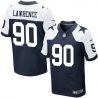 Cheap Demarcus Lawrence Cowboys Jersey From China #90 Blue thanksgiving Elite