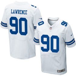 Cheap Demarcus Lawrence Cowboys Jersey From China #90 White Elite