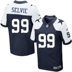 Cheap George Selvie Cowboys Jersey From China #99 Blue thanksgiving Elite